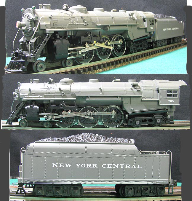 NEW YORK CENTRAL 785 GRAY HUDSON STEAM LOCO
