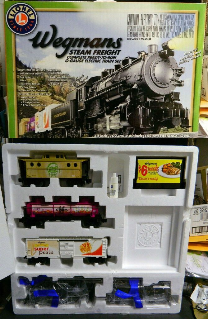 Lionel 0 LIONEL SPECIAL EDITION WEGMANS STEAM FREIGHT COMPLETE READYTORUN O GAUGE ELECTRIC