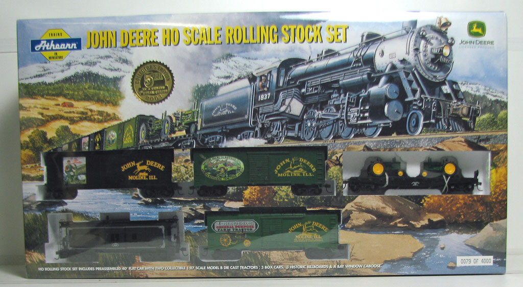 ATHEARN HO SCALE JOHN DEERE ROLLING STOCK SET COLLECTOR'S EDITION