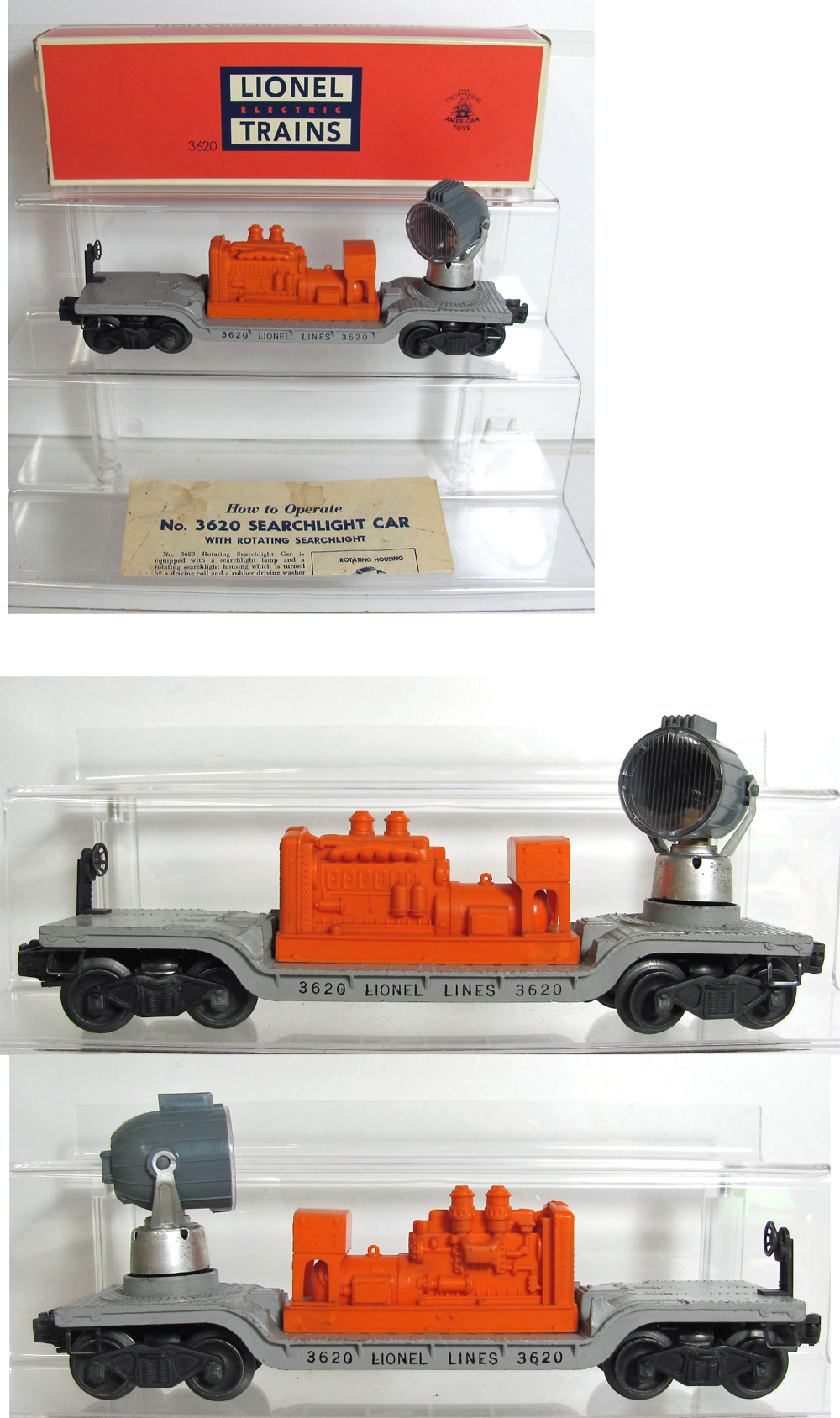 3620 OPERATING SEARCHLIGHT CAR