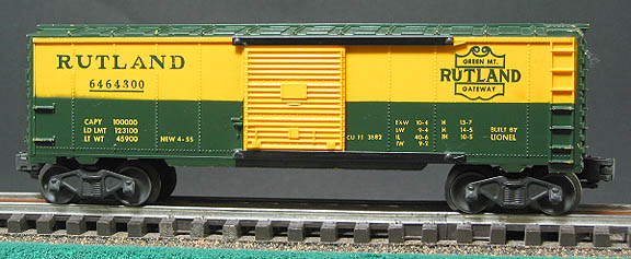 Lionel 6464-300 Rutland Licensed Reproduction Box Car Box 