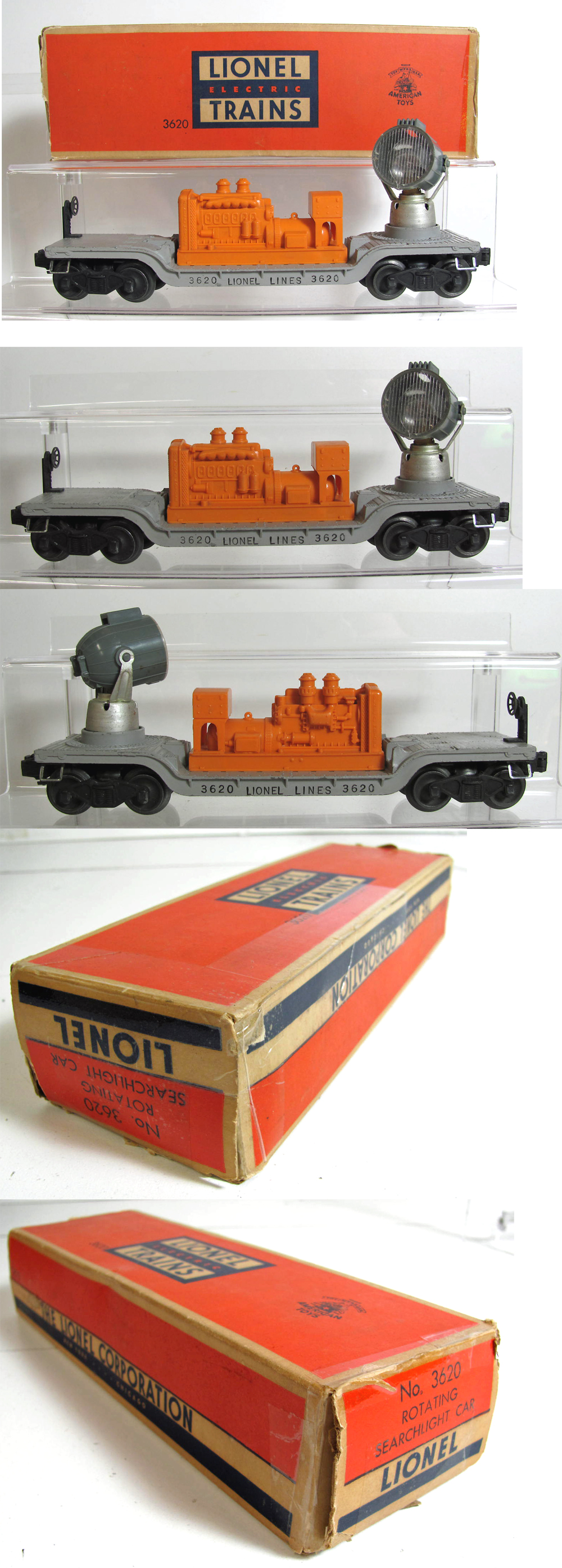 3620 OPERATING SEARCHLIGHT CAR